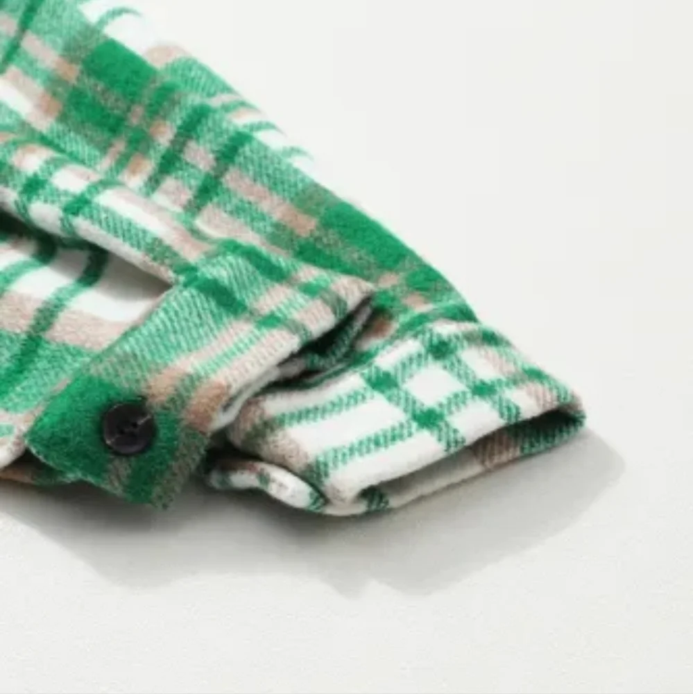 New Green Plaid shacket - Picture 9 of 17